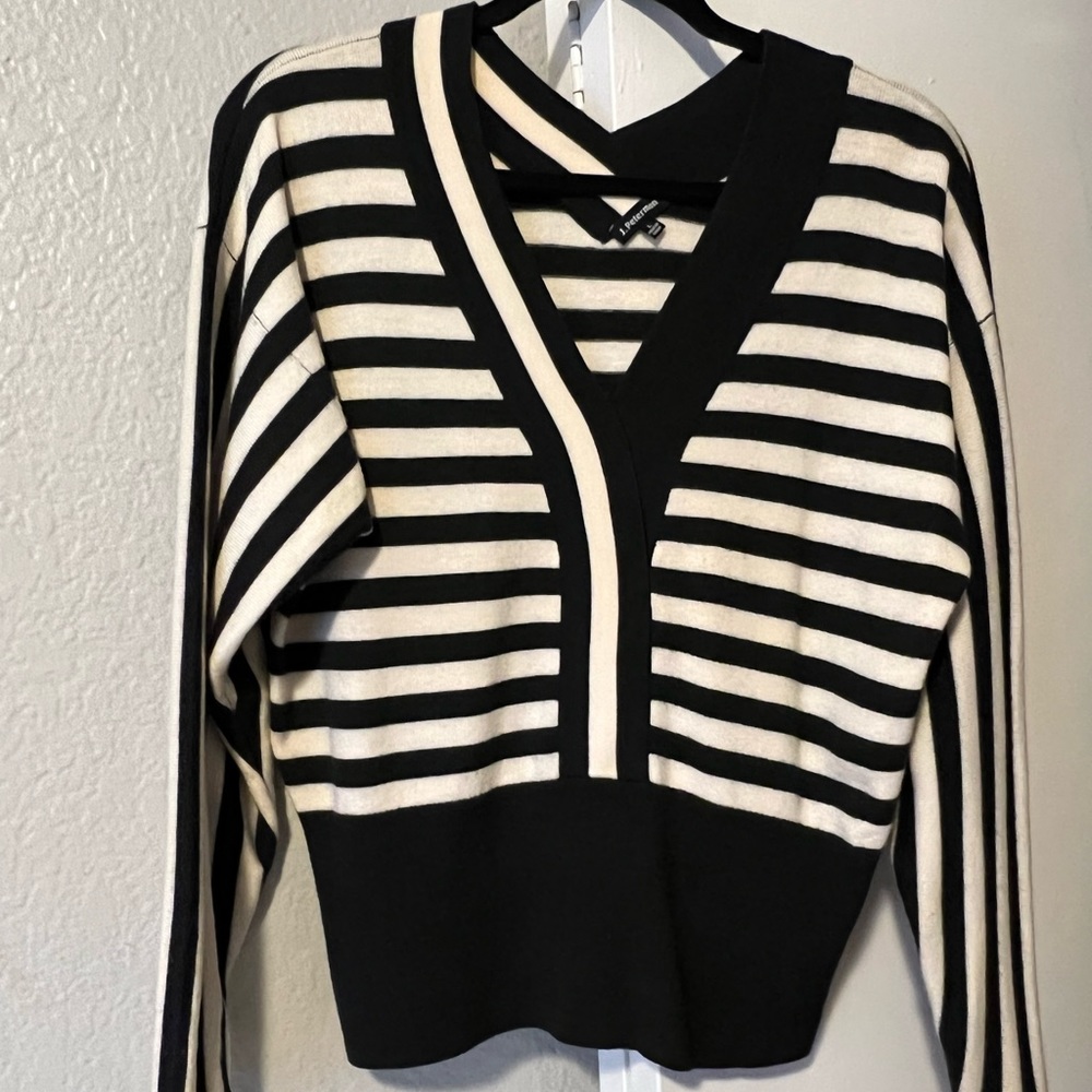 Black and Cream Sweater